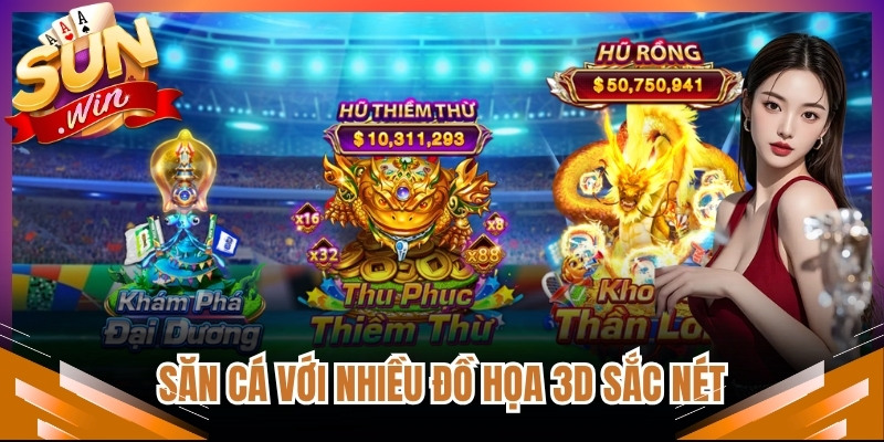 Săn cá với nhiều đồ họa 3D sắc nét
